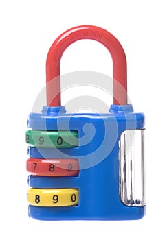 Combination Lock with Sharpener Isolated