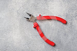 Combination pliers. Tools for cutting solid materials and multiwire cables. Professional ergonomic tools