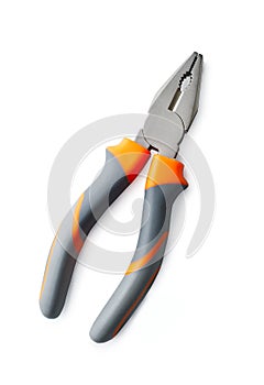 Combination Pliers on White Background