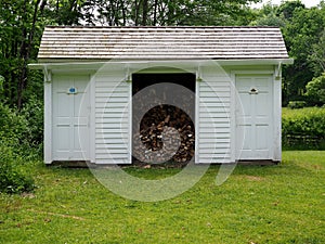 Combination Restrooms and Woodshed