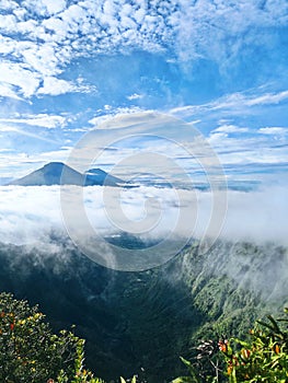 a combination of stunning cliffs and mountains