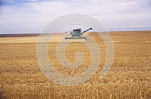 Combine in field