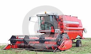 A combine harvester photo