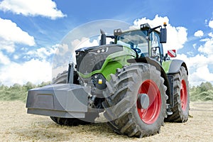 Combine harvester draper head. Agriculture heavy machinery