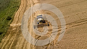 Combine harvesters Agricultural machinery. The machine for harvesting grain crops.