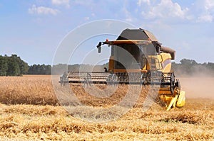 Combine harvesting