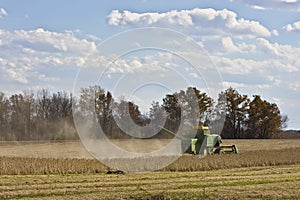 Combine harvesting