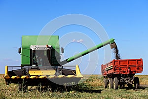 Combine harvesting