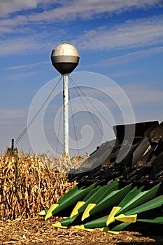 Combine harvesting - modern agriculture equipment