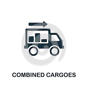 Combined Cargoes icon. Simple illustration from cargo collection. Creative Combined Cargoes icon for web design, templates,