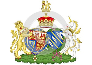 Combined Coat of Arms of Harry and Meghan the Duke and Duchess of Sussex photo