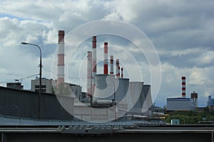 Combined heat and power plant .  Cogeneration plant. photo