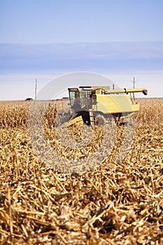 Combining corn