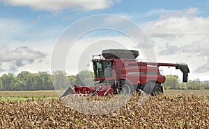 Combining a Corn Field