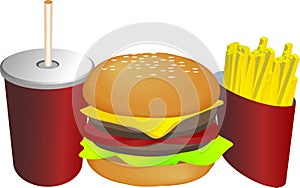 Combo meal illustration