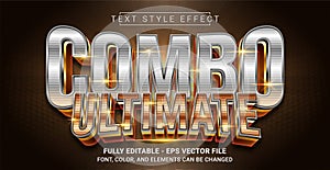 Combo Ultimate Text Style Effect. Editable Graphic Text Template