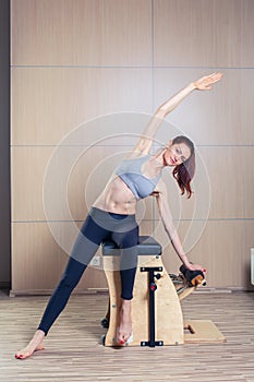 Combo wunda pilates chair woman fitness yoga gym