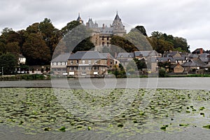 Combourg castle and Tranquille lake