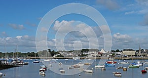 Combrit harbour, Finistere, Brittany, France.
