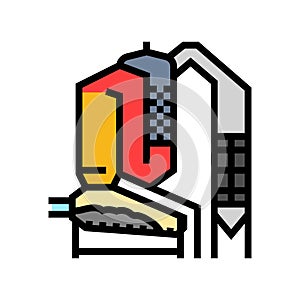 combustion biomass color icon vector illustration
