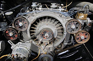 Combustion engine - detail of the old motor