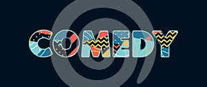 Comedy Concept Word Art Illustration