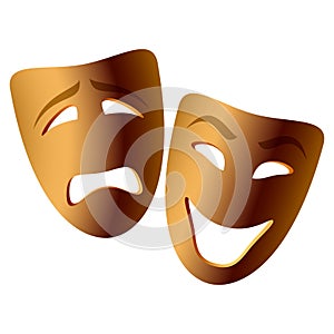 Comedy and tragedy masks