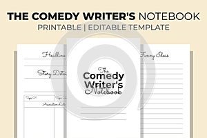 The Comedy Writer\'s Notebook KDP Interior