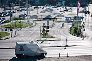 Comercial centre parking lot