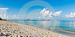Comercial pier on the tropical west coast of Florida photo