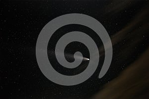 Comet C 2023 A3 Tsuchinshan-ATLAS at night sky