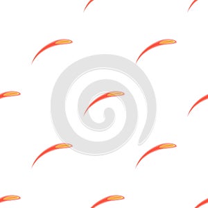 Comet Halley icon in cartoon style on white background. Planets symbol stock vector illustration.