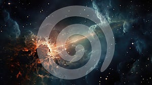 comet stars outer space