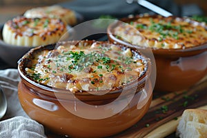 comfort food, hearty lasagna soup with tomato broth, pasta layers, and gooey cheese topping, a cozy homemade dish