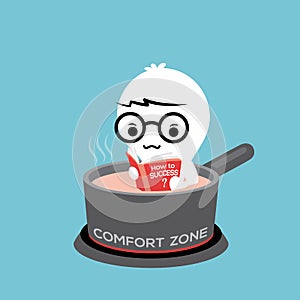 Comfort Zone cartoon Illustration