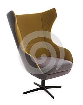 Comfortable armchair isolated. Interior element