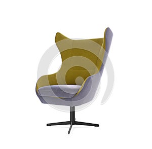 Comfortable armchair isolated. Interior element