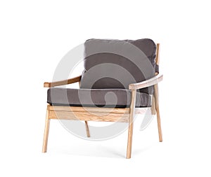 Comfortable armchair isolated. Interior element