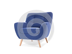 Comfortable armchair isolated. Interior element