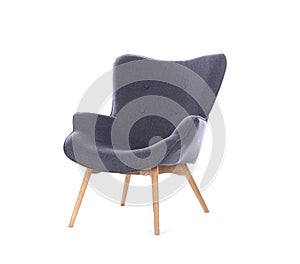 Comfortable armchair isolated. Interior element