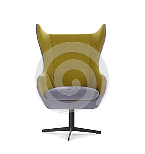 Comfortable armchair isolated. Interior element