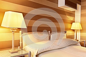 Comfortable bedroom, double bed