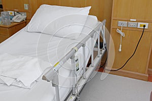 Comfortable hospital bed