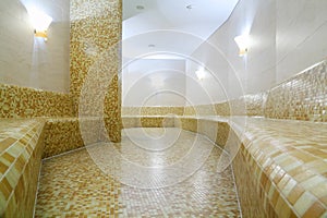 Comfortable light turkish bath