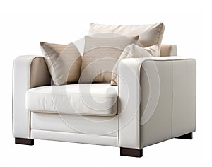 A comfortable, luxurious and stylish single-seater armchair.