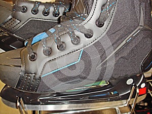 Comfortable men`s ice hockey skates. These skates are not intended for special sports, but for adults and children