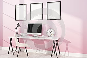 Comfortable study with posters