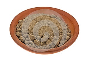 Comfrey Root Powder In Bowl Side View