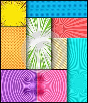 Comic abstract background