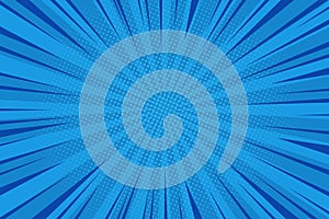 Comic abstract blue background